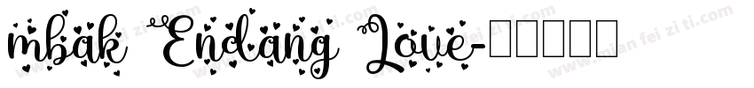 mbak Endang Love字体转换